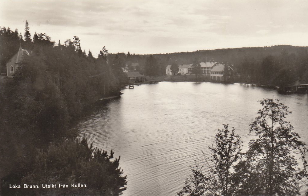 , Loka Brunn.  Utsikt från Kullen