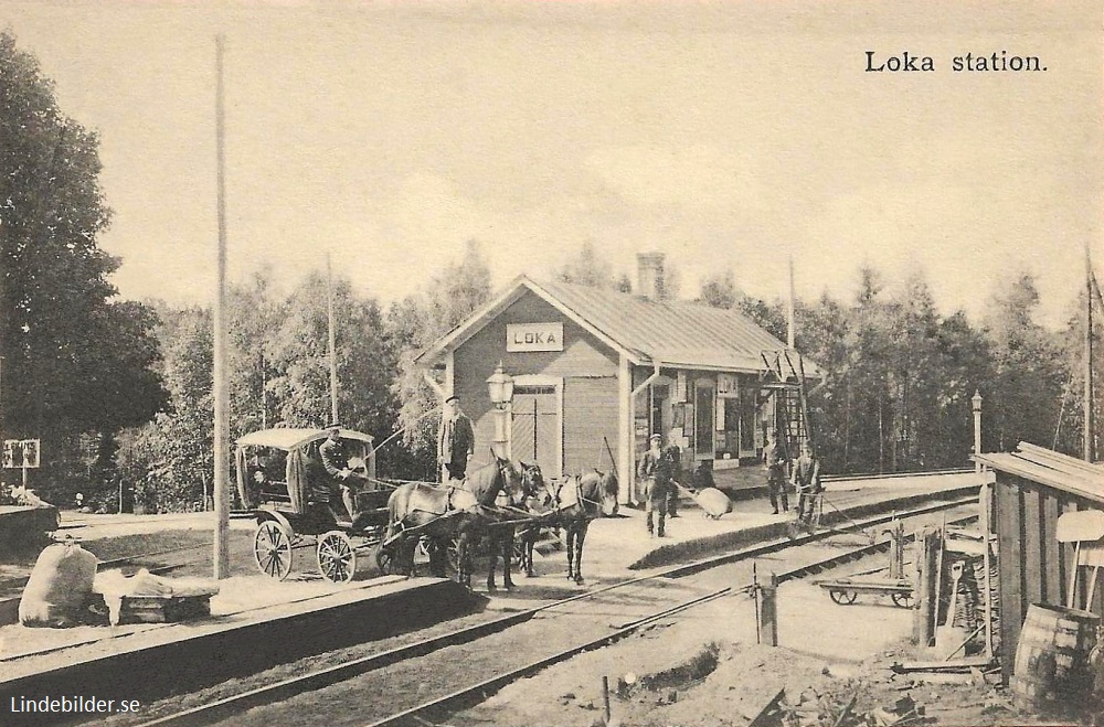 Hällefors. Loka Station