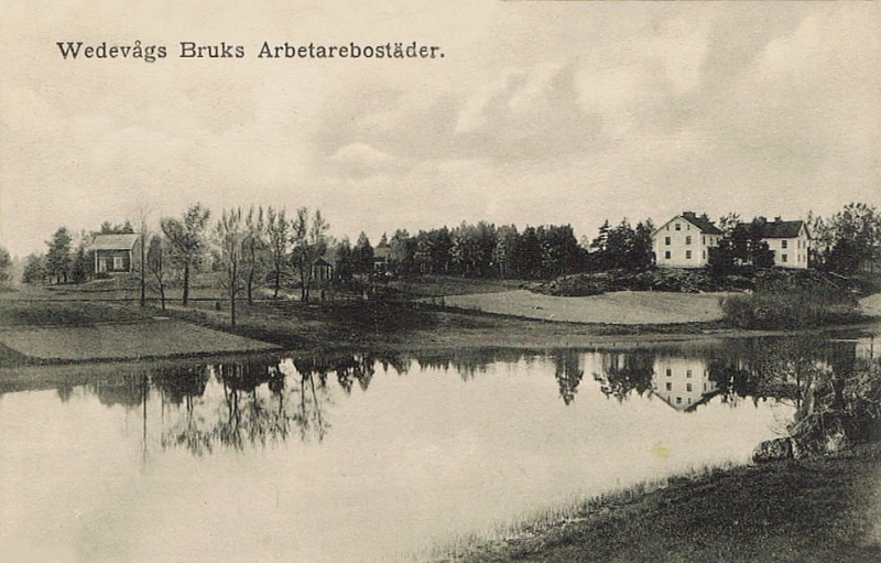 Vedevåg Bruks arbetarebostäder 1912