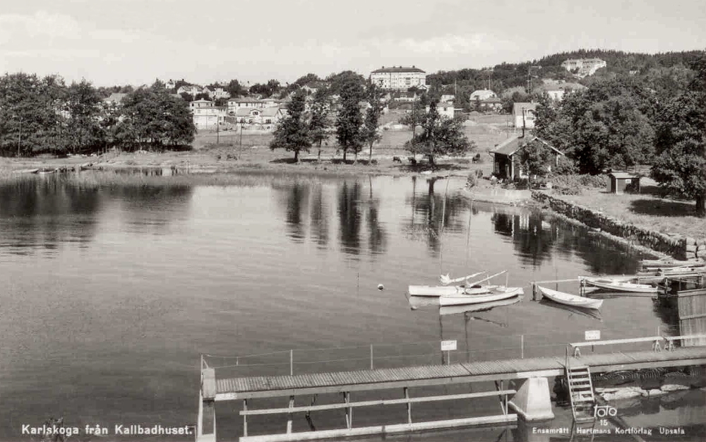 Karlskoga från Kallbadhuset 1942