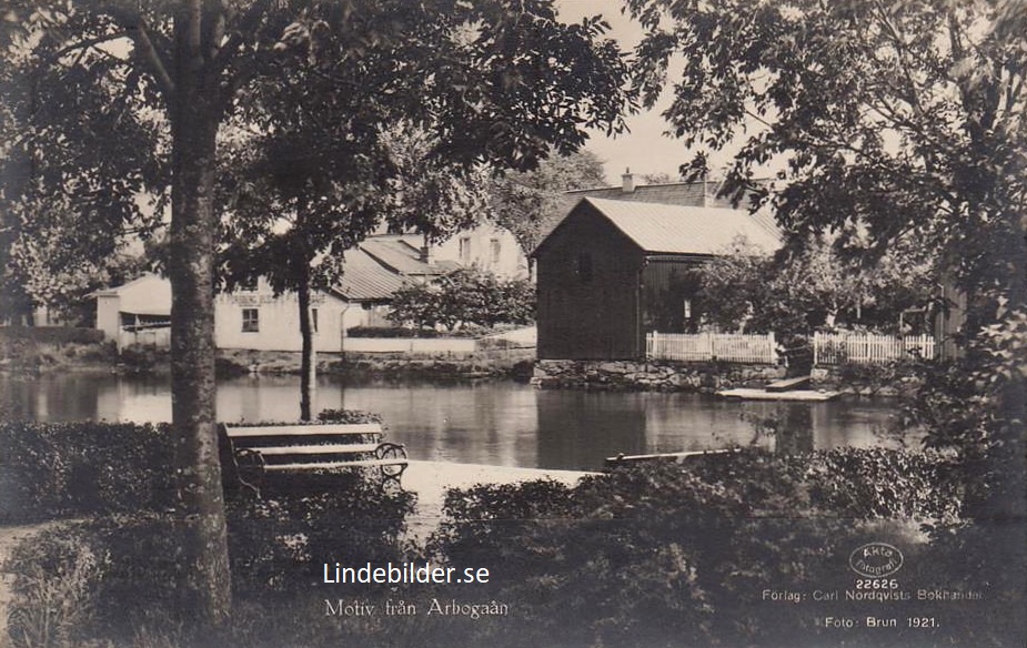 Arboga, Motiv från Arbogaån 1921