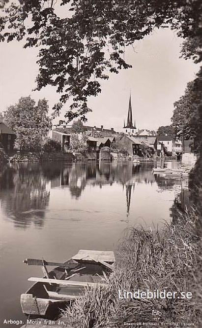 Arboga, Motiv från Ån 1948