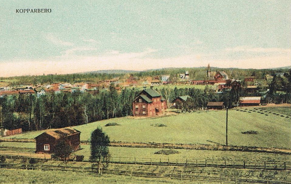 Vy över Kopparberg 1907