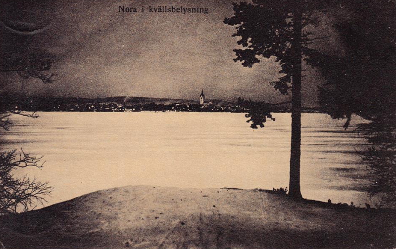 Nora i kvällsbelysning 1916