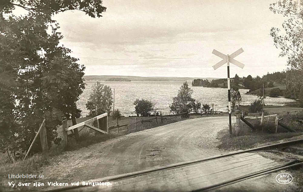 Vy över Sjön Vickern vid Bengtstorp