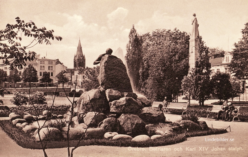 Örebro. Befriaren och Karl XIV Johan Staty