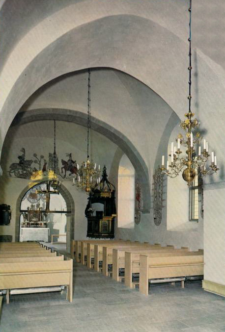 Gotland, Hemse Kyrka Interiör