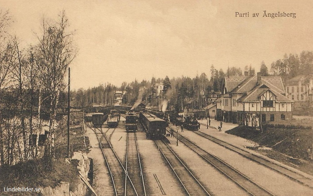 Parti av Ängelsberg 1918