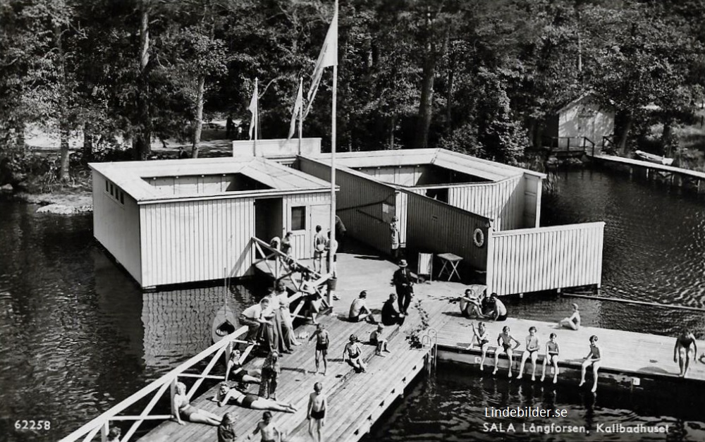 Sala, Långforsen Kallbadhuset 1951