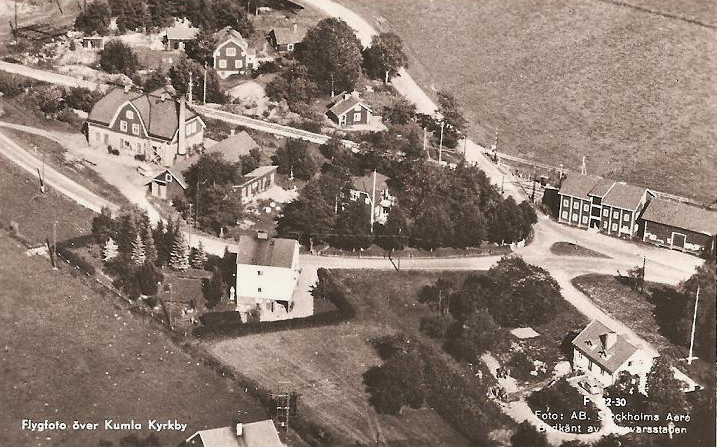 Sala, Flygfoto över Kumla Kyrkby