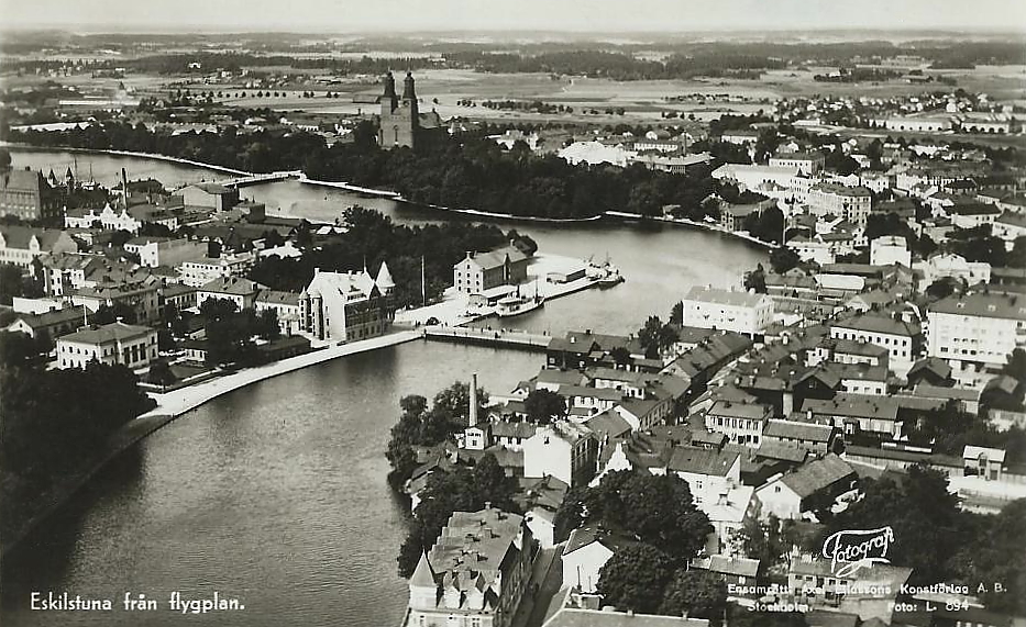 Eskilstuna från flygplan 1938