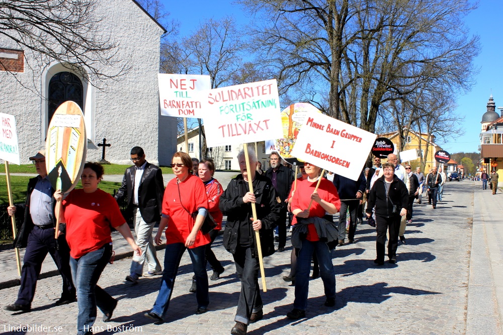 Deltagare i 1:a Maj promenaden