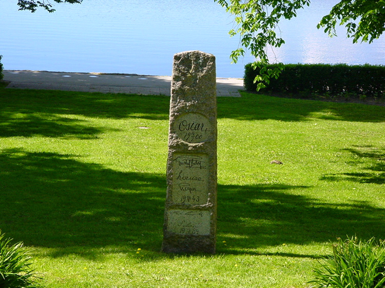 Minnessten i Oscarsparken