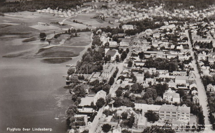 Flygfoto över Lindesberg