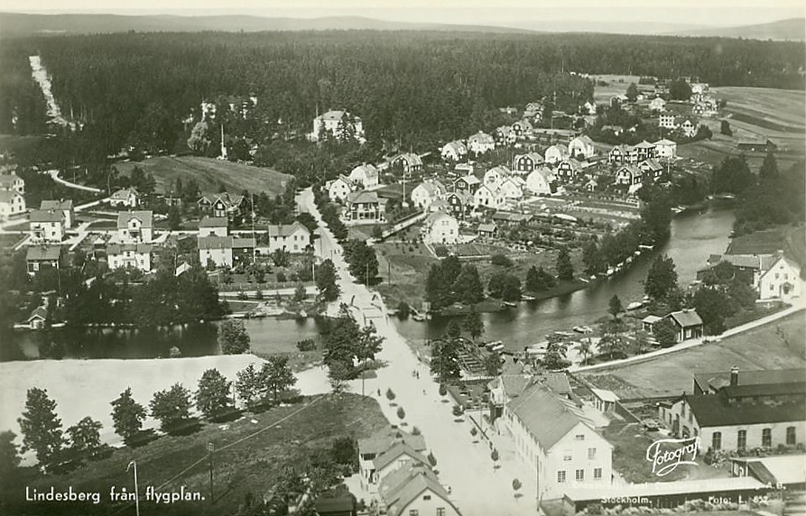 Lindesberg från Flygplan