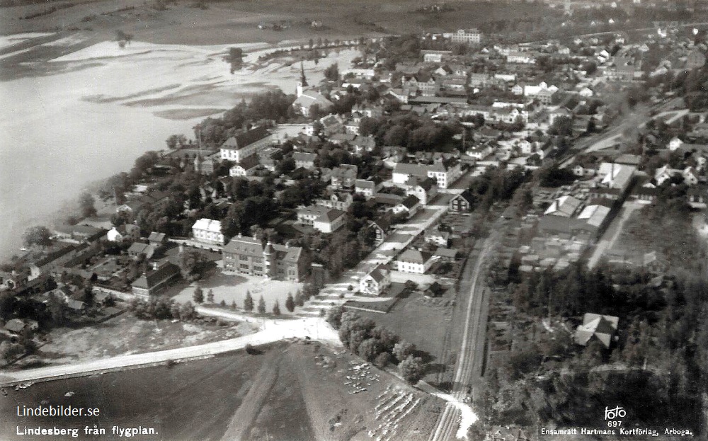 Lindesberg från Flygplan
