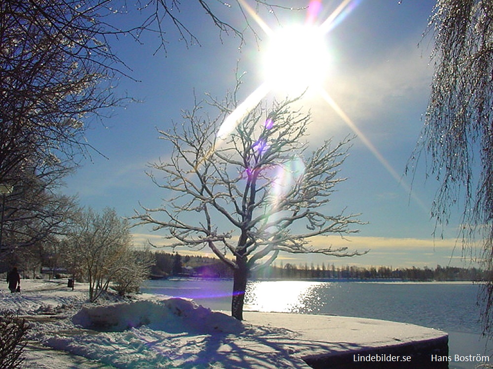 Vinter på strandpromenaden