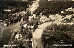 Flygfoto över Kåfalla 1950 Flygfoto över Kåfalla 1950