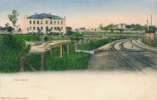 Askersund Folkskolan och Järnvägen 1903 Askersund Folkskolan och Järnvägen 1903