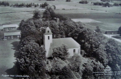 Örebro, Flygfoto över Lännäs Kyrka Örebro, Flygfoto över Lännäs Kyrka