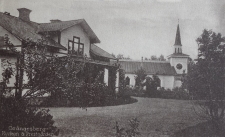 Ludvika, Grängesberg Kyrkan och Prestgården 1920 Ludvika, Grängesberg Kyrkan och Prestgården 1920