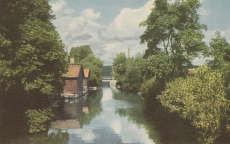 Köping, Parti från Köpingsån 1952 Köping, Parti från Köpingsån 1952