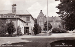 Köping. Badhuset och Samskolan Köping. Badhuset och Samskolan