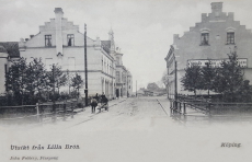 Utsikt från Lilla Bron, Köping 1902 Utsikt från Lilla Bron, Köping 1902