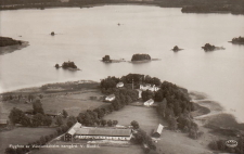 Köping, Flygfoto av Västlandaholm Hergård, Västra Skedvi 1952