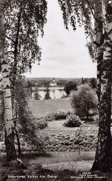 Smedjebacken, Söderbärke, Kyrkan från Ösäng Smedjebacken, Söderbärke, Kyrkan från Ösäng