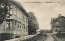 Parti af Smedjebacken, Postkontoret m.m Parti af Smedjebacken, Postkontoret m.m