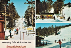 Hälsning från slalombacken, Smedjebacken Hälsning från slalombacken, Smedjebacken