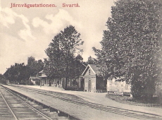 Degerfors, Järnvägsstationen Svartå 1910 Degerfors, Järnvägsstationen Svartå 1910