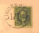 Lindesberg Frimärke 19/5 1915