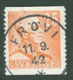 Frövi Frimärke 11/9 1942 Frövi Frimärke 11/9 1942