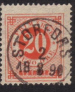 Storfors Frimärke 2/8 1890 Storfors Frimärke 2/8 1890