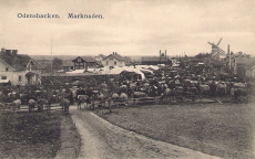 Örebro, Odensbacken, Marknaden 1912 Örebro, Odensbacken, Marknaden 1912