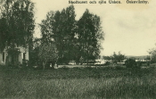 Skolhuset och sjön Usken, Öskeviksby Skolhuset och sjön Usken, Öskeviksby