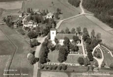 Norberg, Karbennings Kyrka, Flygfoto 1958 Norberg, Karbennings Kyrka, Flygfoto 1958