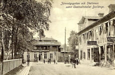 Järnvägsgatan och Stationen samt Centralhotellet, Borlänge Järnvägsgatan och Stationen samt Centralhotellet, Borlänge