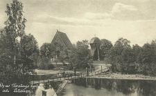 Borlänge, Vy av Torsångs Kyrka och Lillälven Borlänge, Vy av Torsångs Kyrka och Lillälven