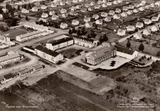 Borlänge, Flygfoto över Kvarnsveden 1960