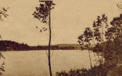 Borlänge, Stora Tuna, Parti av Långsjön 1929 Borlänge, Stora Tuna, Parti av Långsjön 1929