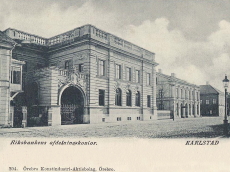 Karlstad, Riksbankens Afdelningskontor 1909 Karlstad, Riksbankens Afdelningskontor 1909