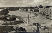Karlstad, Carl d, IX:s Staty och Stadshotellet 1931 Karlstad, Carl d, IX:s Staty och Stadshotellet 1931