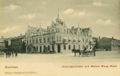 Karlstad Järnvägstorget och Hotell Kung Karl 1902