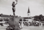 Karlstad, Torget Fredsmonumentet och Domkyrkan Karlstad, Torget Fredsmonumentet och Domkyrkan