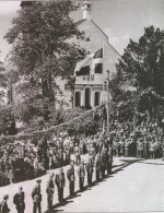 Rådhustorget Besök av Prins Gustav Adolf och Louise 1943 Rådhustorget Besök av Prins Gustav Adolf och Louise 1943