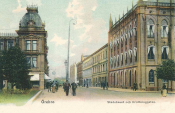 Örebro, Stadshuset och Drottninggatan 1907 Örebro, Stadshuset och Drottninggatan 1907