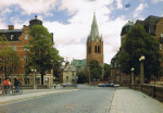 Örebro ST Nicolai Kyrkan med cyklar